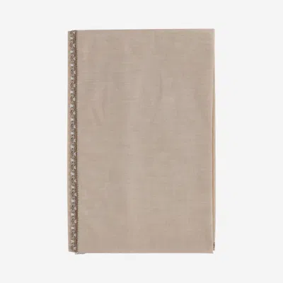 Faliero Sarti Cotton Blend Scarf In Beige
