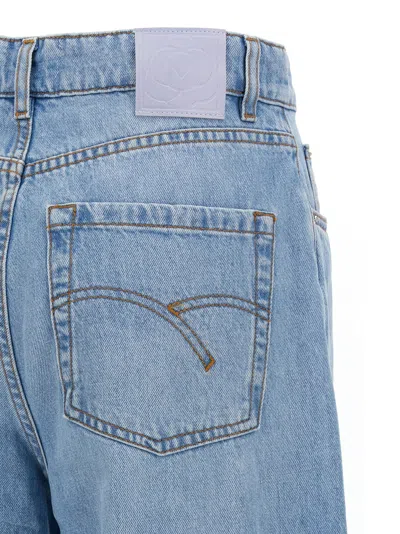 Marella Womens Barrel Wide-leg Denim Jeans Blue Jeans In Light Blue