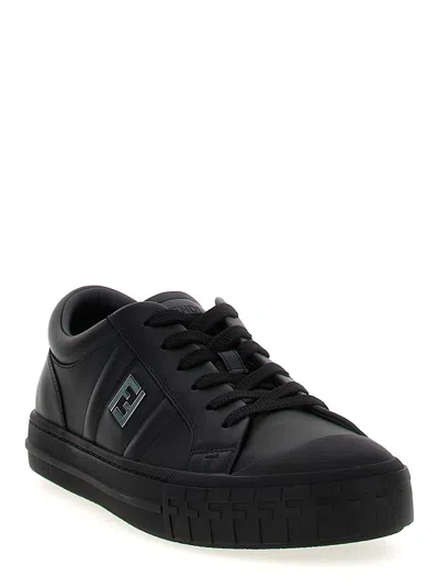 Shop Fendi 'domino' Sneakers In Black