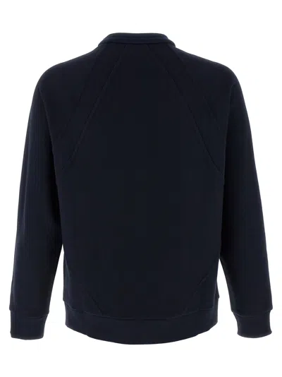 Fendi Crest Crew Neck Sweatshirt In Blue