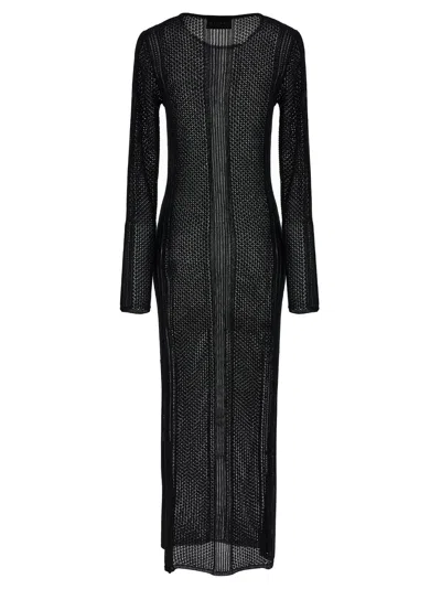 Marella Openwork Wedding Dress In Black