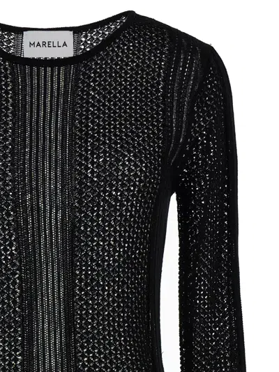 Marella Openwork Wedding Dress In Black