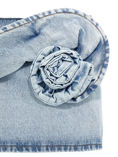 Magda Butrym Mini Skirt With Rosette In Blue