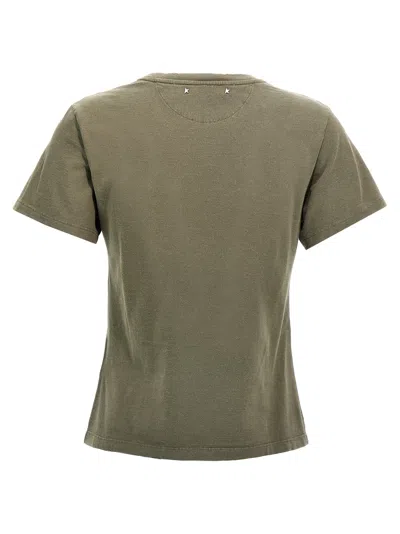 Golden Goose Deluxe Brand Army Green Cotton Doris T Shirt In Green
