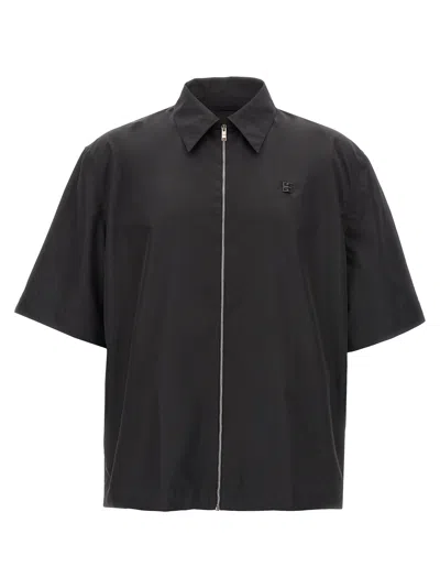 Givenchy Chemise Zippée À Détail 4g In Black