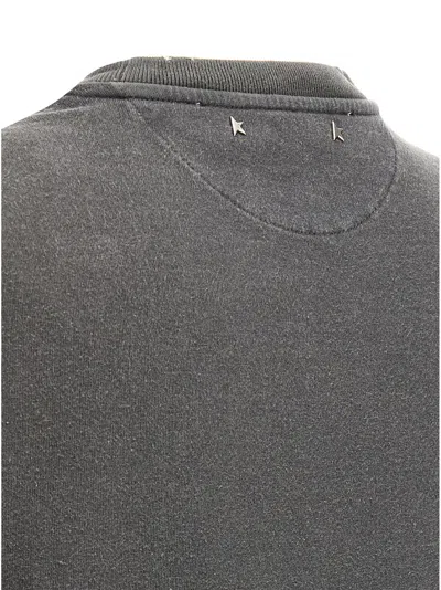 Golden Goose Doris Cotton T-shirt With Logo Detail In Gray