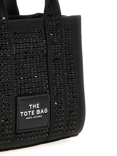 Marc Jacobs 'the Crystal Canvas Crossbody Tote' Crossbody Bag In Black