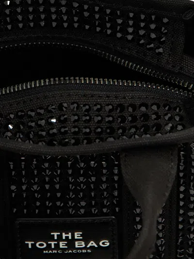 Marc Jacobs 'the Crystal Canvas Crossbody Tote' Crossbody Bag In Black