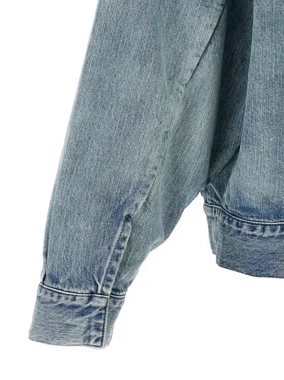 Fear Of God Denim Trucker Casual Jackets And Parka Blue In Blue