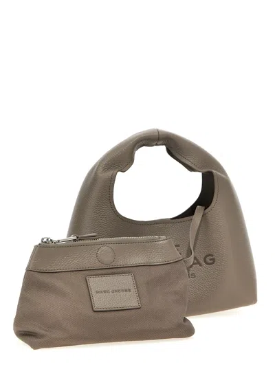 Marc Jacobs The Sack Mini Leather Hobo Bag In Gray