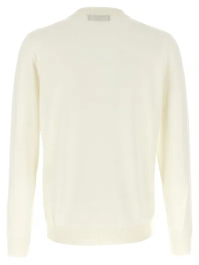 Fendi White Virgin Wool Sweater In White
