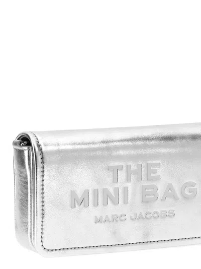 Marc Jacobs Silver The Metallic Chain Mini Bag In Silver
