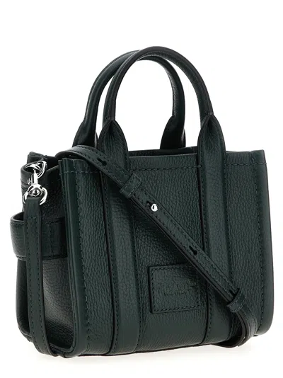Marc Jacobs Compact Leather Tote With Embossed Signature Detail In Green