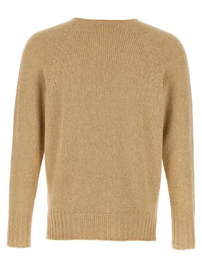Ma'ry'ya Bouclé Sweater In Beige