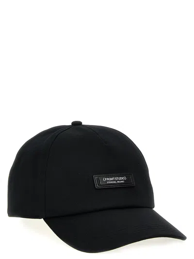 Moncler Genius Genius X Frgmt Logo Baseball Hat In Black
