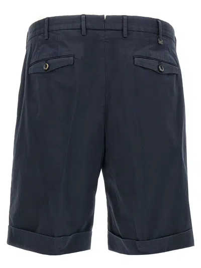 Pt Torino Cotton Bermuda Shorts In Blue