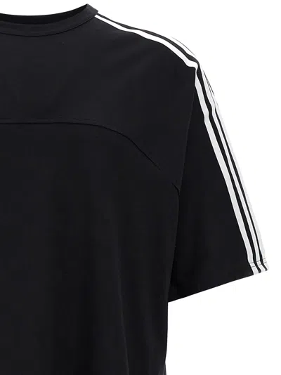 Y-3 Y 3 3 Stripes Crew Neck T Shirt In Black