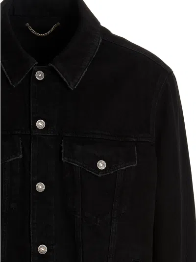 Golden Goose Vintage-effect Black Denim Jacket In Black