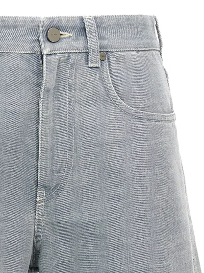 Fendi Tailored Shorts With Pockets And Loops In Gray
