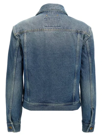 Golden Goose Denim Jacket Casual Jackets And Parka Blue In Blue