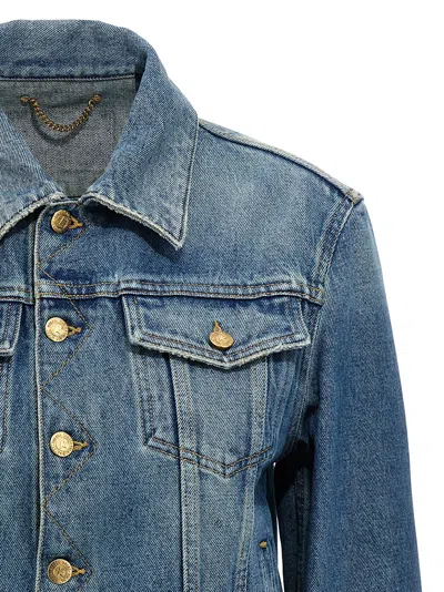 Golden Goose Denim Jacket Casual Jackets And Parka Blue In Blue
