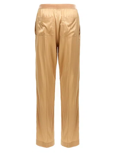 Tom Ford Straight-leg Pajama Style Silk Pants In Neutral