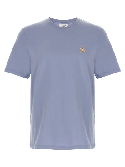 Maison Kitsuné Maison Kitsune' T-shirts And Polos In Light Blue