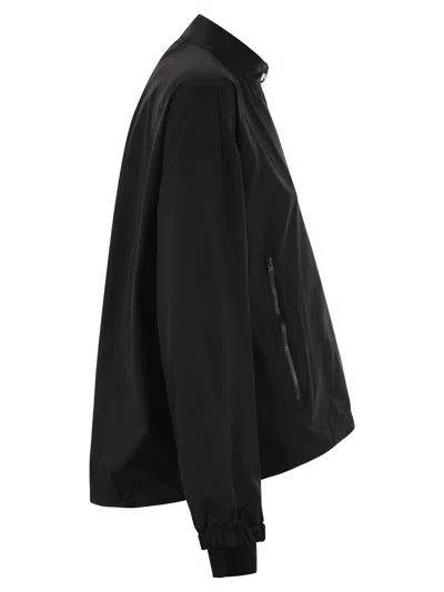Herno Laminar Bomber Jacket With Zip In Black
