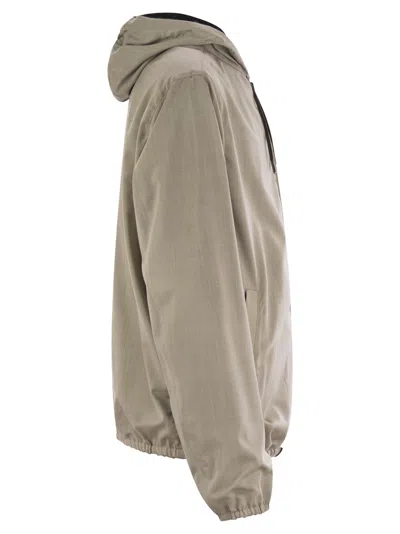 Herno Men's Reversible Hooded Jacket In Beige
