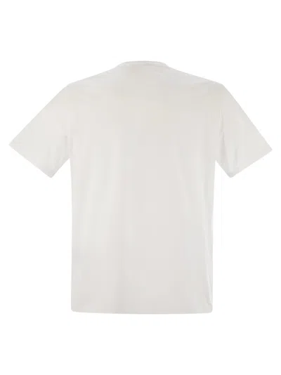 Herno T-shirt In Superfine Cotton Stretch And Light Scuba In White
