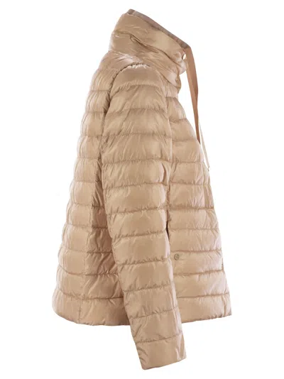 Herno Reversible Jacket In Ultralight Nylon In Neutral