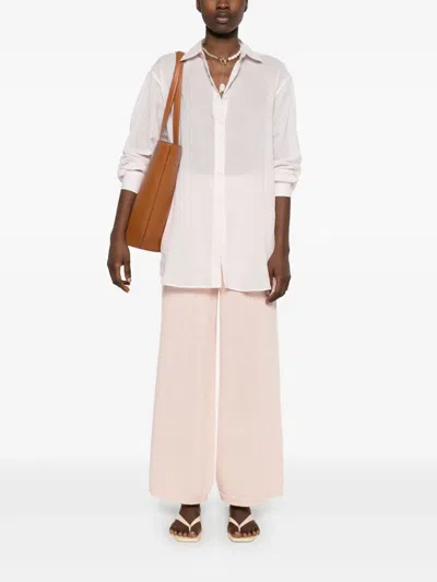 Iris Von Arnim Knitted Trousers In Pink