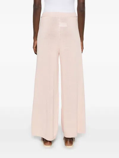 Iris Von Arnim Knitted Trousers In Pink