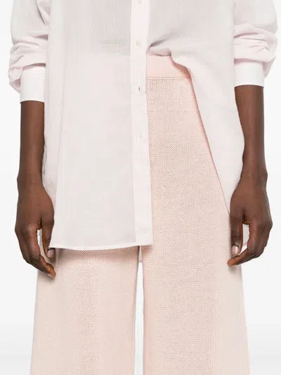 Iris Von Arnim Knitted Trousers In Pink