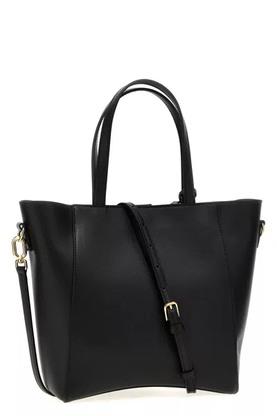 Balenciaga Black Hourglass Tote In Black