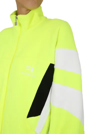 Balenciaga Sporty B Cosy Tracksuit Jacket In Yellow