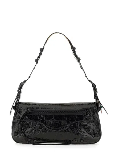 Balenciaga Black Calfskin Le Cagole Sling S Shoulder Bag In Black