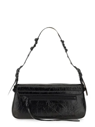 Balenciaga Black Calfskin Le Cagole Sling S Shoulder Bag In Black
