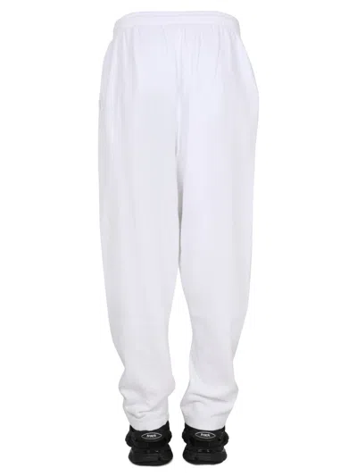 Balenciaga Women Pantalone Jogger Con Patch In White