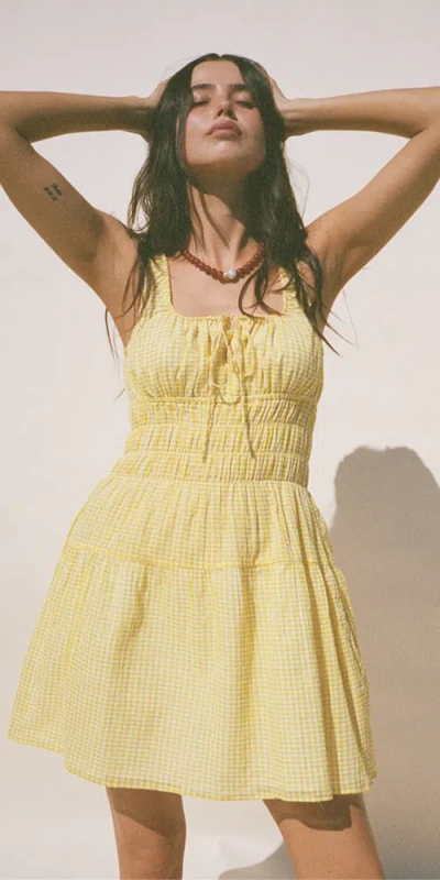 Ciao Lucia Gianluca Dress In Sun Gingham