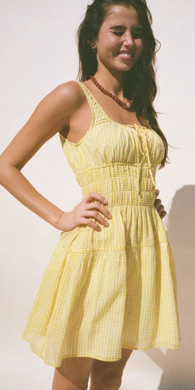 Ciao Lucia Gianluca Dress In Sun Gingham