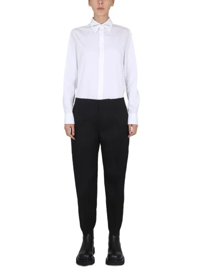 Bottega Veneta Women Camicia Con Colletto A Punta In White