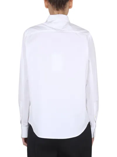 Bottega Veneta Women Camicia Con Colletto A Punta In White