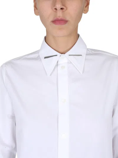 Bottega Veneta Women Camicia Con Colletto A Punta In White