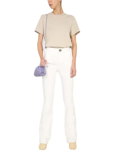 Bottega Veneta Women Flare Jeans In White