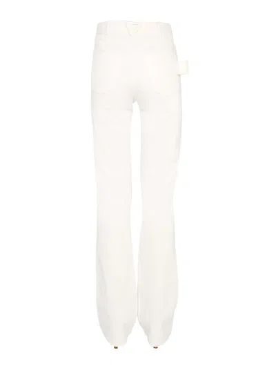 Bottega Veneta Women Flare Jeans In White
