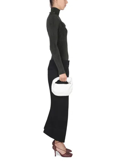 Bottega Veneta Cut-out Ribbed Knit Top In Green