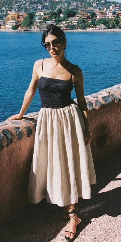 Ciao Lucia Mael Dress Oatmeal Linen