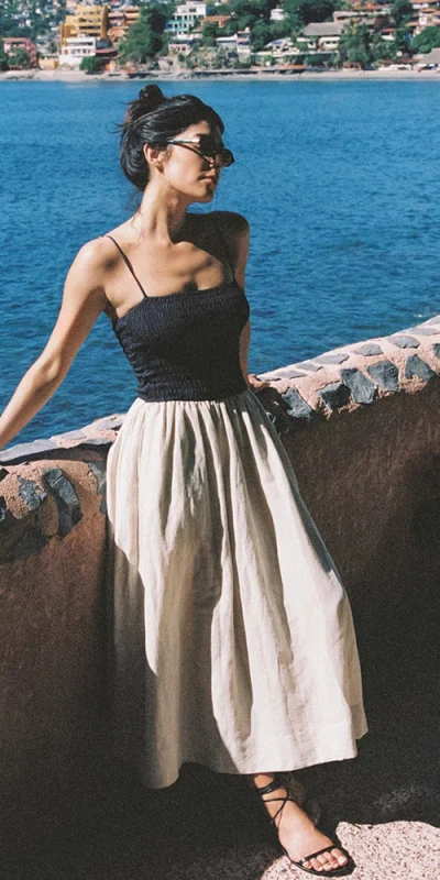 Ciao Lucia Mael Dress Oatmeal Linen