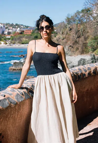 Ciao Lucia Mael Dress Oatmeal Linen